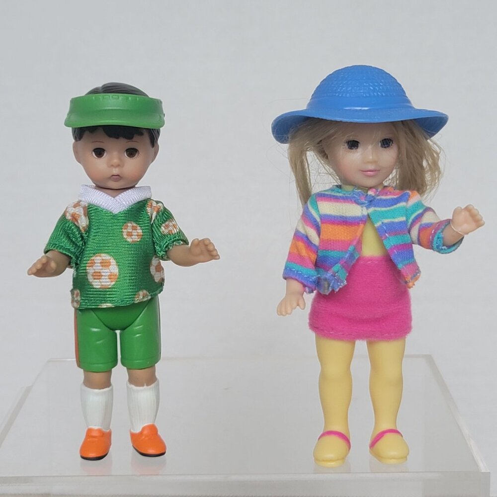 Vtg Madame Alexander McDonalds Happy Meal Toy Dolls Hanna Pepper & Kick It Boy